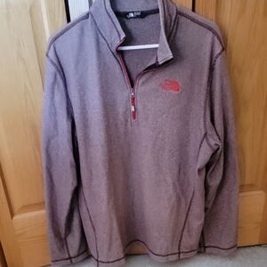 The North Face Taupe Quarter-Zip Fleece